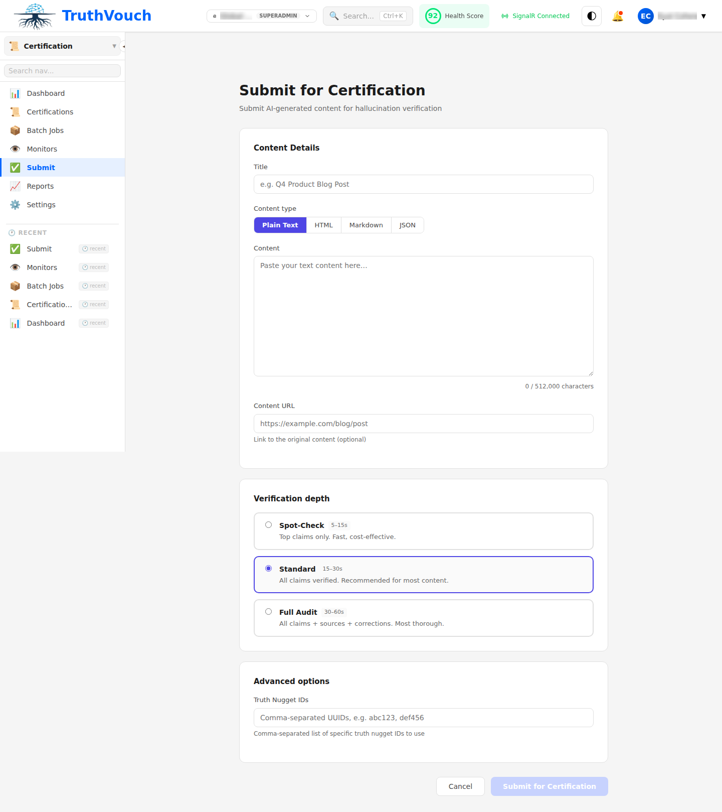 Content Certification Submit thumbnail